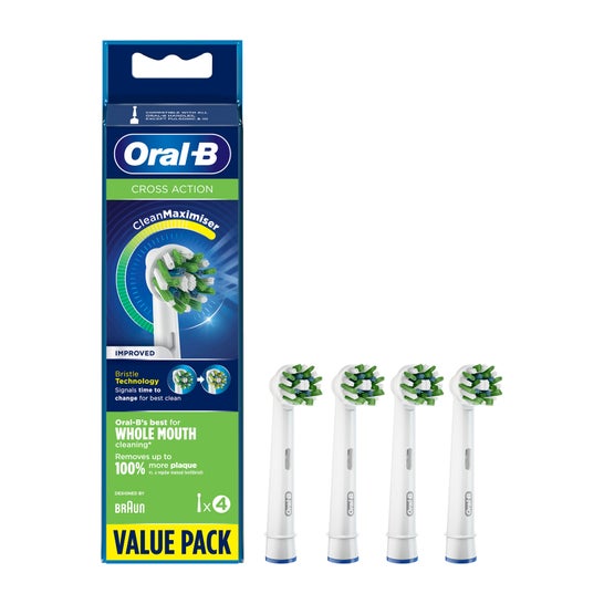 Oral-B Pack Rechange Crossaction 4uts