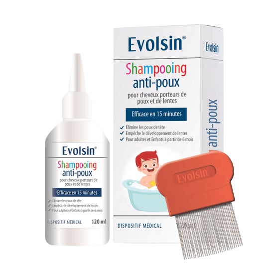 Evolsin Shampooing Anti-poux 120ml + Peine