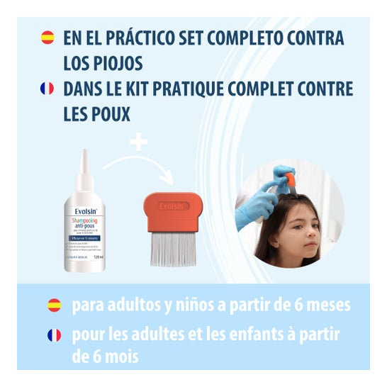 Evolsin Shampooing Anti-poux 120ml + Peine