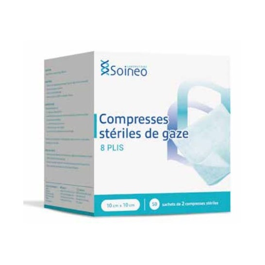 Soineo Compresses Steriles Gaze 7,5X7,5Cm 10uts