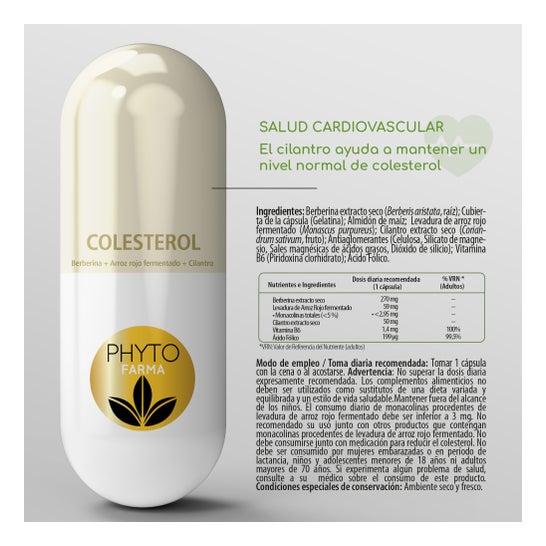 Phytofarma Cholestérol 570mg 30caps