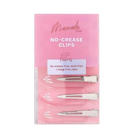 Mermade No Crease Clips Pink 6uts