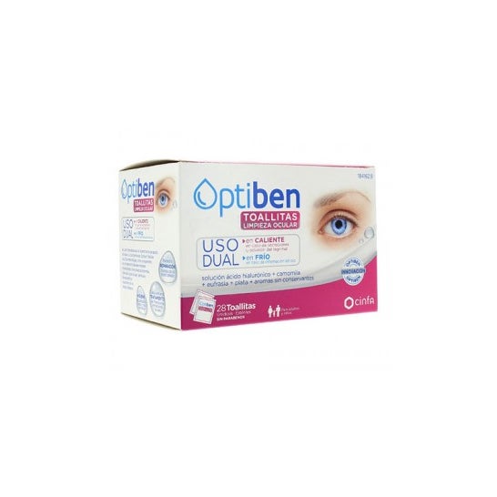 Optiben Lingettes à double usage 28 Lingettes