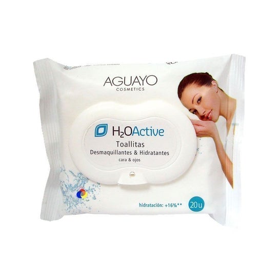 Aguayo Make-up Remover Wipes + Hydratants 20 pcs