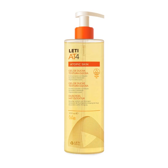 LetiAT4 Gel Douche Texture Huileuse 400 ml