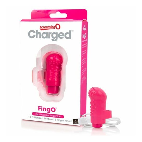 Screaming O Thimble Rechargeable Fing O Pink 1pc