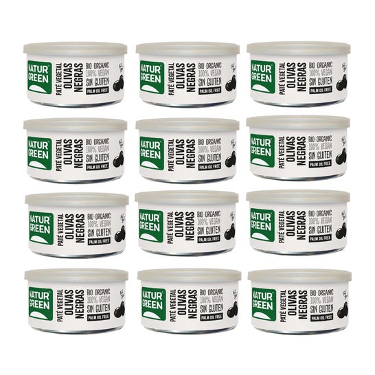 NaturGreen Pack Pâté d'Olives Noires Eco 12x125g