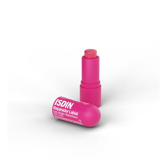 ISDIN Reparador Labial con Ácido Hialurónico Stick Rosa 4g