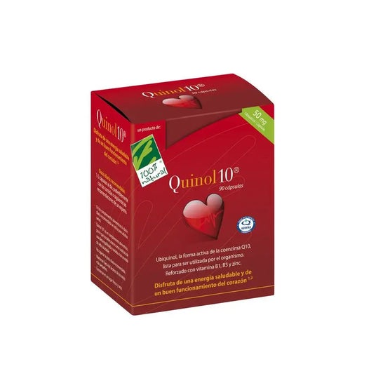 Quinol 100% naturel 10 90capsules de 50mg d'Ubiquinol Quinol 100% naturel 10 90capsules de 50mg d'Ubiquinol