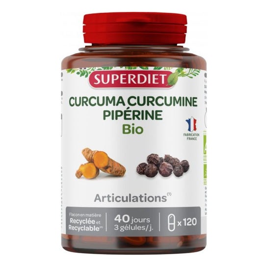 Super Diet Curcuma Curcumine Piperine 120 gélules