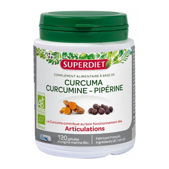 Super Diet Curcuma Curcumine Piperine 120 gélules