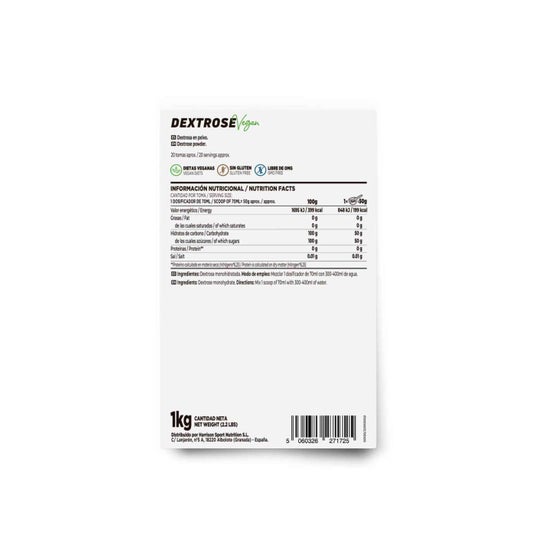HSN Dextrosa en Polvo Sin Sabor 1kg