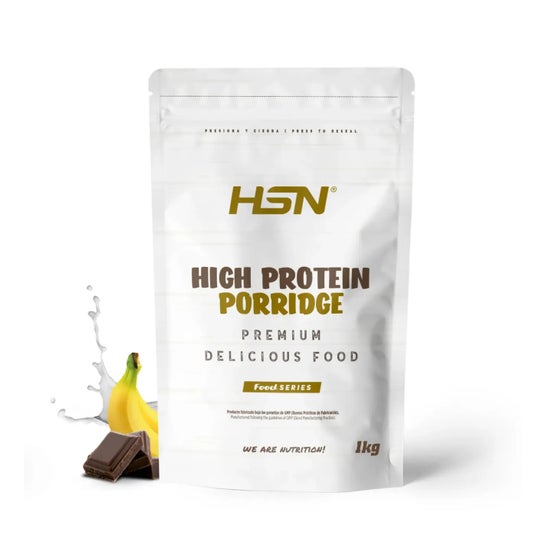 HSN Gachas de Avena Proteicas Chocolate y Plátano 1kg