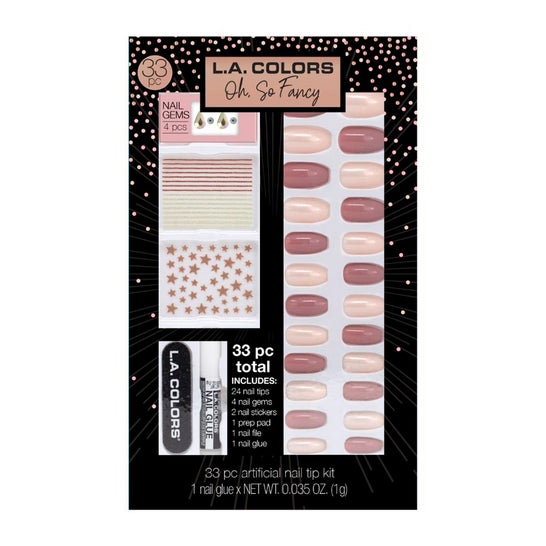 L.A. Colors Set Oh So Fancy Artificial Nail Tip 33uts L.A. Colors Set Oh So Fancy Artificial Nail Tip 33uts