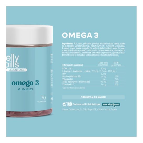 Jelly Pills Essentials Omega3 70 Gummies
