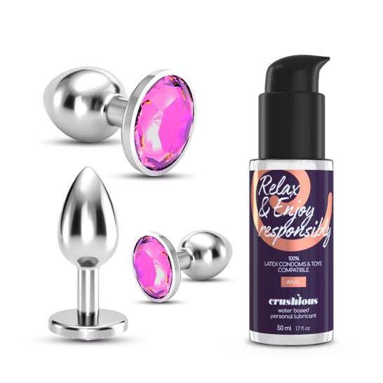 Crushious Set Bijou Anal Wet Train Trio Rose