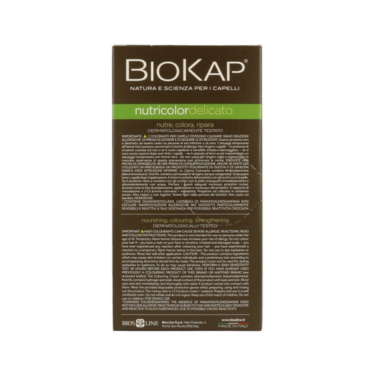 Biokap Nutricolor Color de Cabello 2.9 Castaño Oscuro Chocolate 140ml