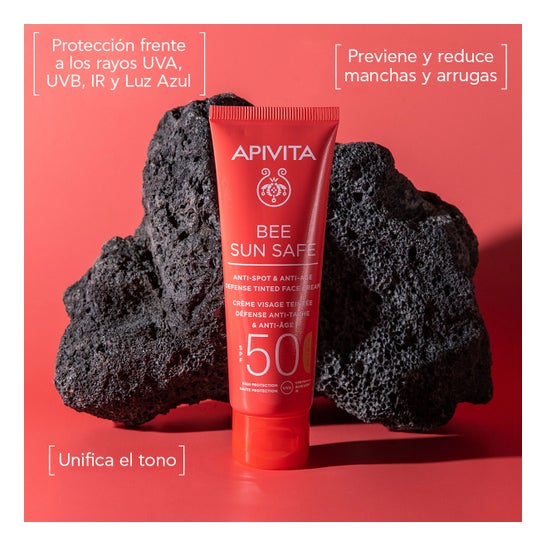Apivita Bee Sun Safe Soin Anti-Rides Teinté SPF50  50 ml
