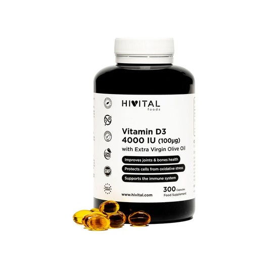 Vitamine D3 vitale 4000 UI 300 billes