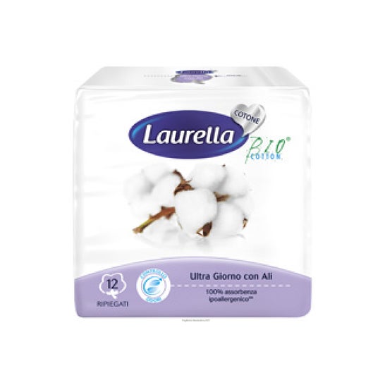 Silc Laurella Ultra Day Cotton Absorbents With Wings 12uts