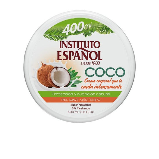 Intituto Español Crème corporelle super hydratante à la noix de coco 400ml