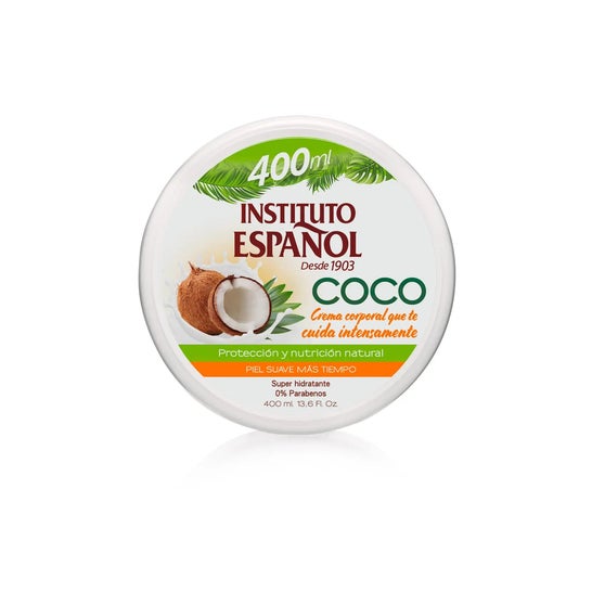 Intituto Español Crème corporelle super hydratante à la noix de coco 400ml