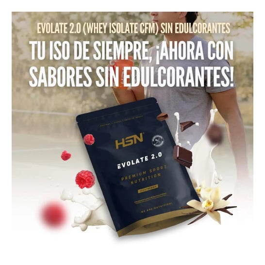 HSN Evolate 2.0 Whey Isolate CFM Sin Edulcorantes Smoothie de Bayas 500g