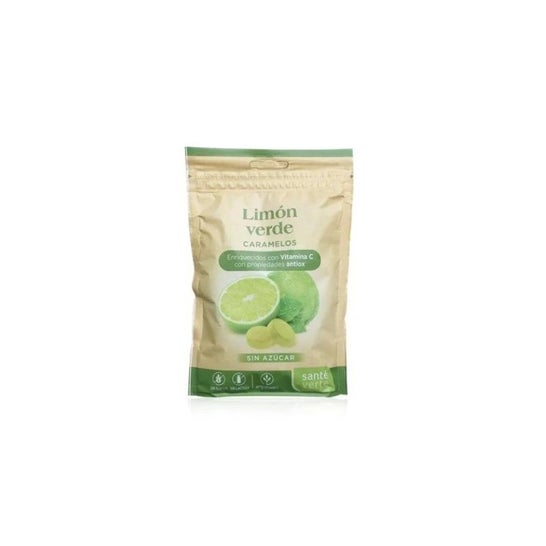 Santé Verte Bonbons Citron Vert avec Vitamine C Bio 35g