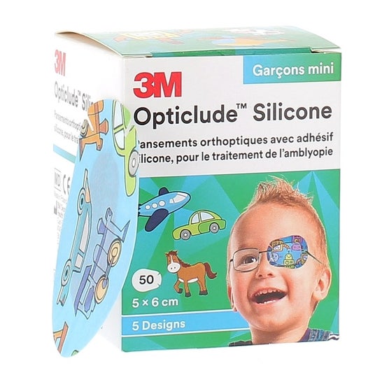 3M Opticlude Boy Pans Orthopt Silic Mini 50uts