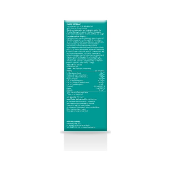 Expectonat Jarabe 250ml Soria Natural *