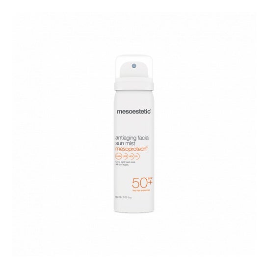 Mesoestetic Brume solaire anti-âge pour le visage SPF50+ 60ml Mesoestetic Brume solaire anti-âge pour le visage SPF50+ 60ml