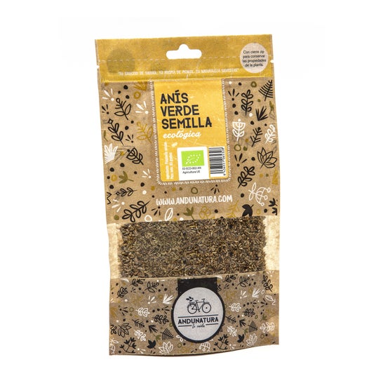 Sachet kraft de graines d'anis vert d'Andunatura ECO 60g