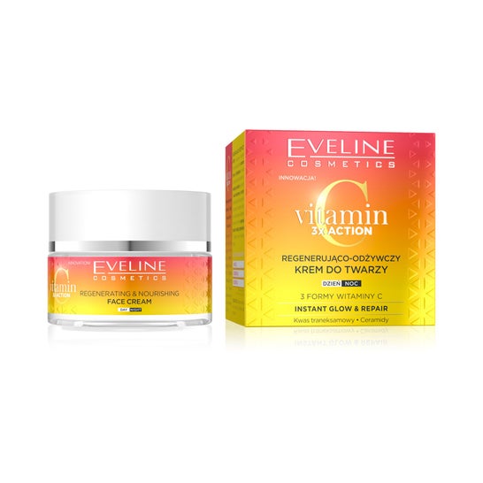 Eveline Cosmetics Vitamin C 3x Crème Visage Régénérante 50 ml