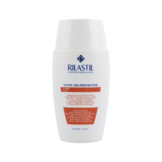 Rilastil Sun System Ultra 100-Protecteur Fluide Solaire Facial SPF50+ 50ml