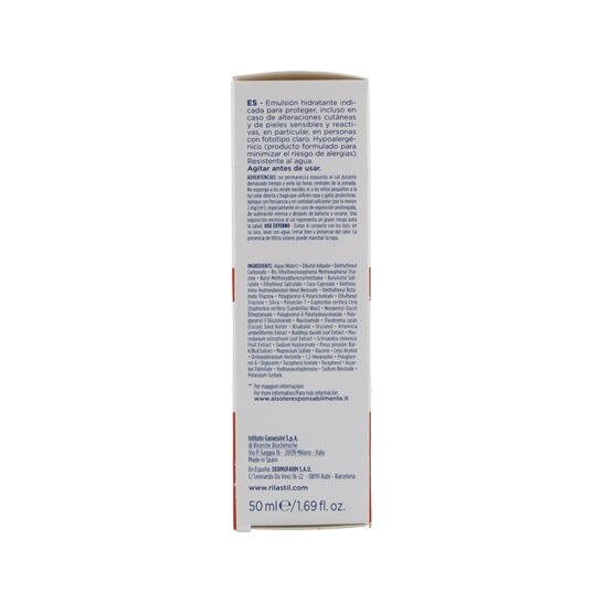 Rilastil Sun System Ultra 100-Protecteur Fluide Solaire Facial SPF50+ 50ml