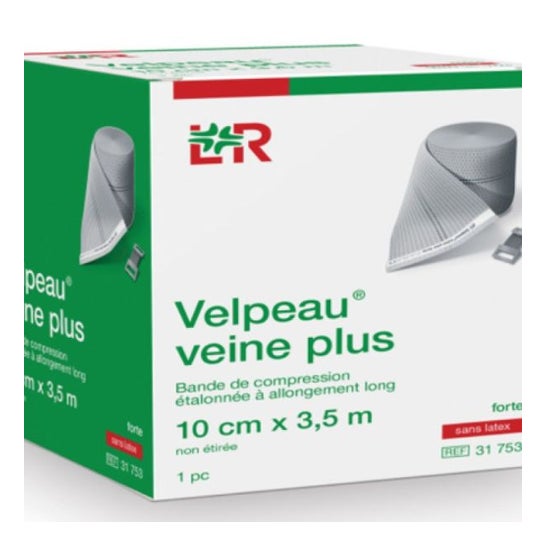 Velpeau Veine Plus Bande Forte Sans Latex 10cmx3,5m 1ut