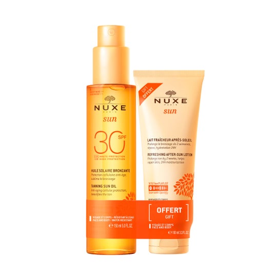 Nuxe Sun Pack Huile Solaire SPF30 + Lait Fraîcheur Après-Soleil