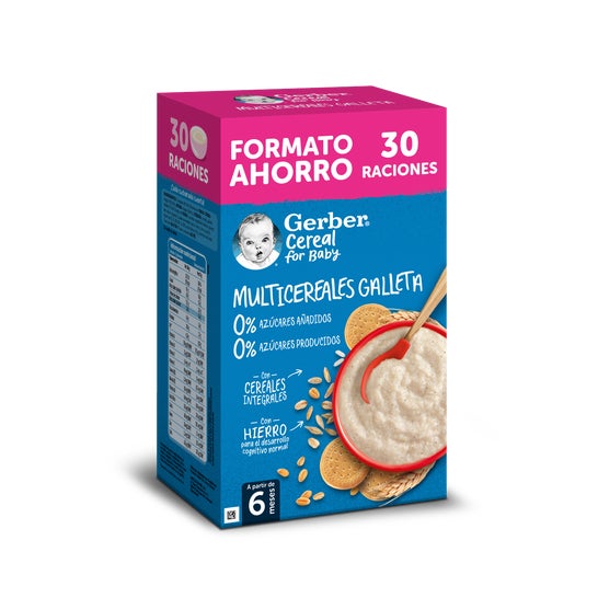Gerber Multicereales 0% 0% Galleta 510g