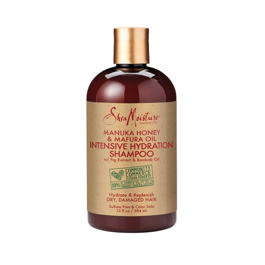 Shampooing d'hydratation intensive au miel de Manuka et à l'huile de Mafura de Shea Moisture 384ml