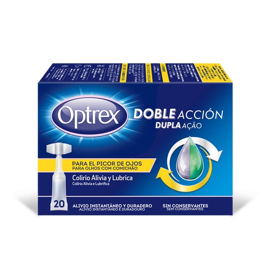 Optrex Monodose Double Action Yeux 20 Unités