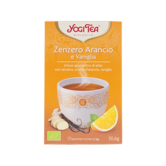 Yogi Thé orange gingembre et vanille 17 sachets