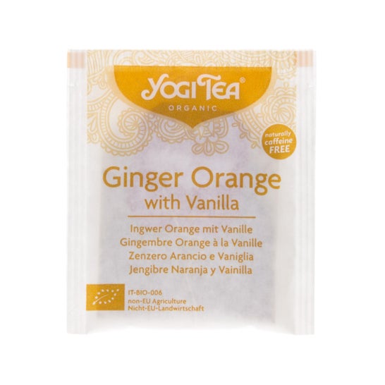 Yogi Thé orange gingembre et vanille 17 sachets