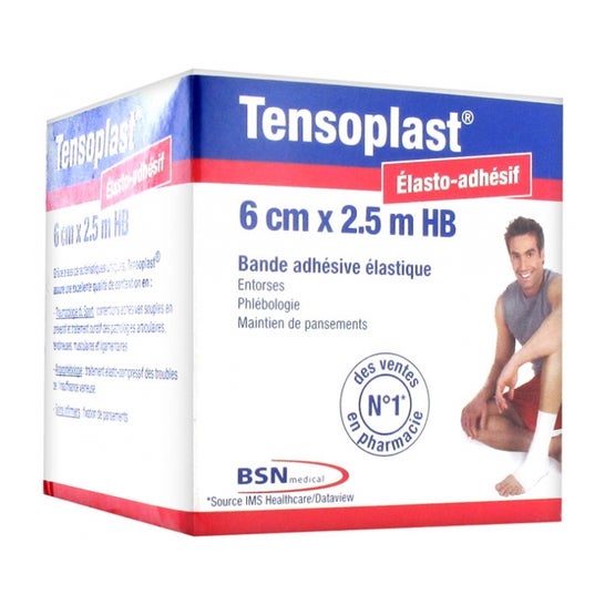 Tensoplast Hb Ex-Elastoplast Bande Adhésive Élastiq 6cmx2,5m