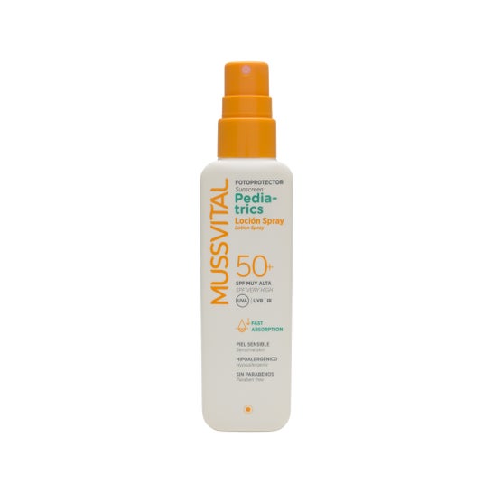 Mussvital Photoprotecteur solaire spray solaire au lait pour enfants SPF50+ 200ml