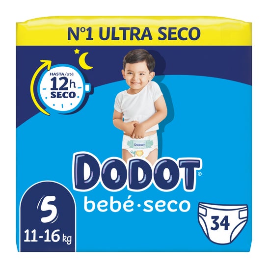 Dodot Bébé Sec Taille 5 11-16kg 34uts