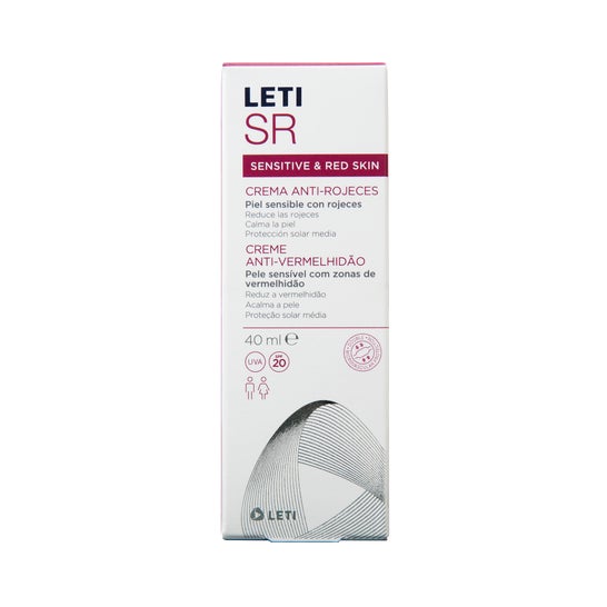 LetiSR Crème Anti-Rougeurs SPF20 40ml
