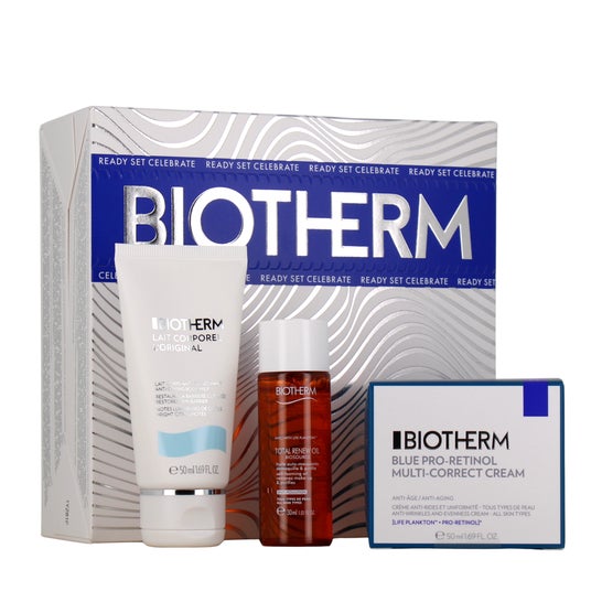 Biotherm Coffret Blue Pro-Retinol + Lait + Total Renew Oil