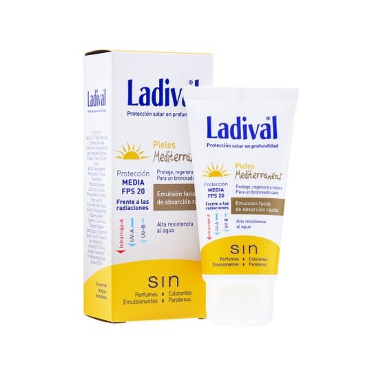 Ladival™ Peaux méditerranéennes SPF20+ émulsion visage 50ml