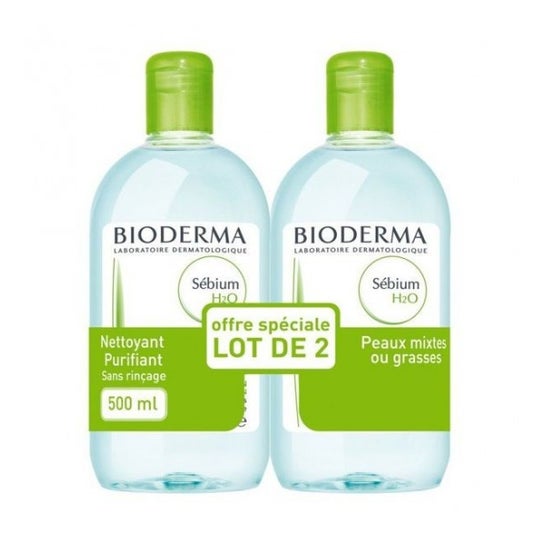 Bioderma Sébium H2O Solution Micellaire 2x500ml