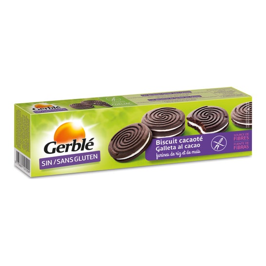 Gerble Biscuits Cacao Farcis Sans Gluten Bio 125g